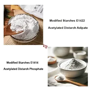 Difference between Modified starch E1422 and E1414